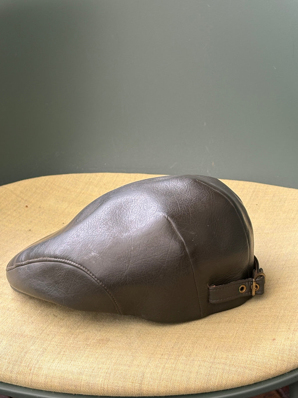 Snygg cool vintage ” flatcap” i mjukt äkta skinn 1960/70 tal.