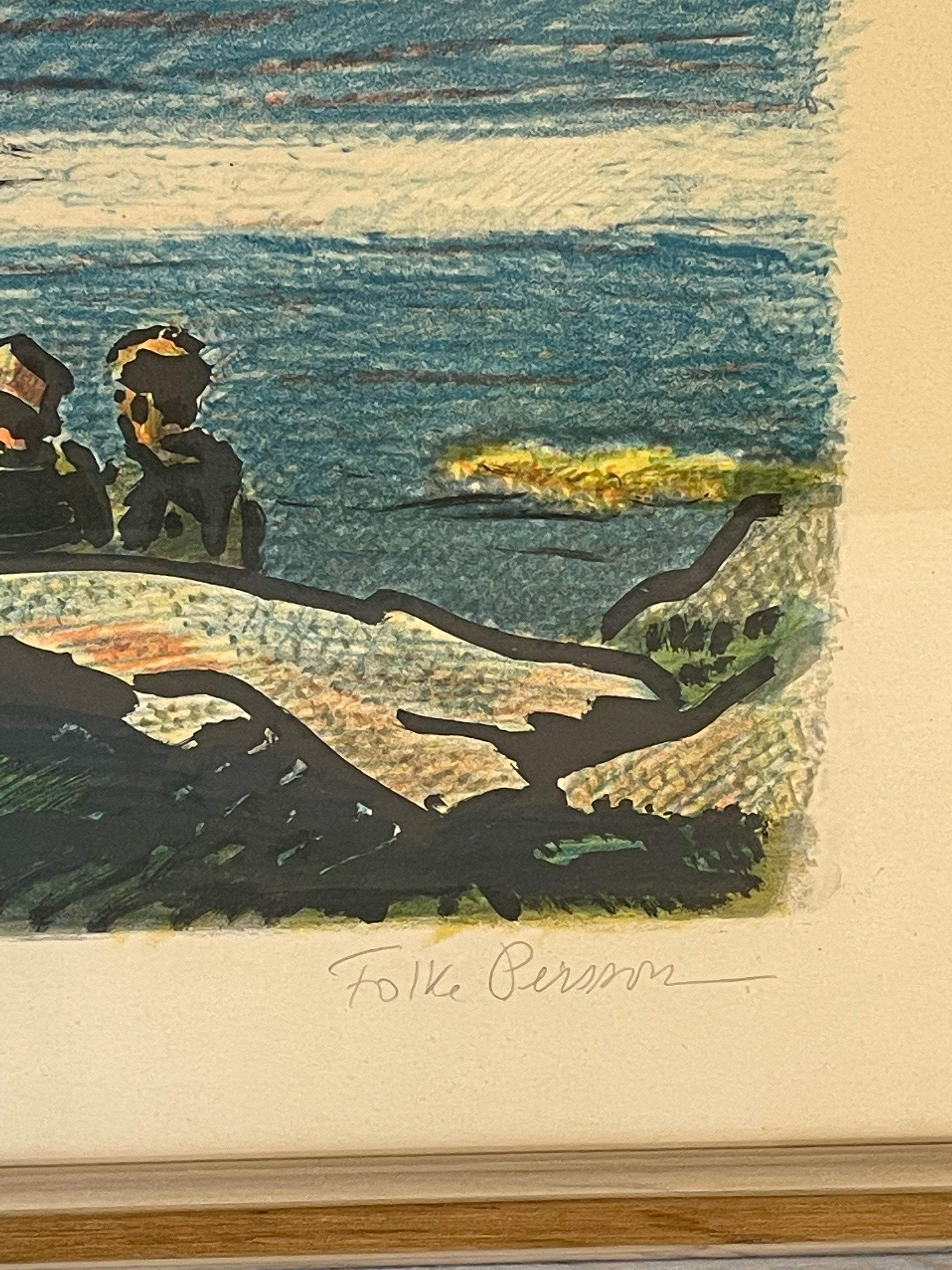 Fin litografi utav konstnären Folke Persson.