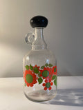 Vintage glasflaska med kork 1960/70 tal i Finsk design.