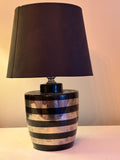 Vacker retro  bordslampa i porslin från Norska Scanlamps