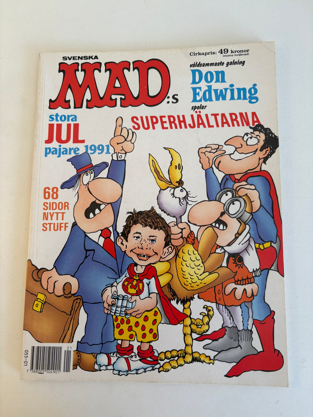Tio st vintage seriealbum av Svenska MAD.