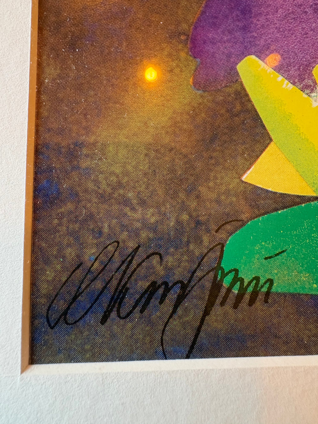 Två st färgstarka stilleben målade i akryl alt olja. Svårtydda signaturer.