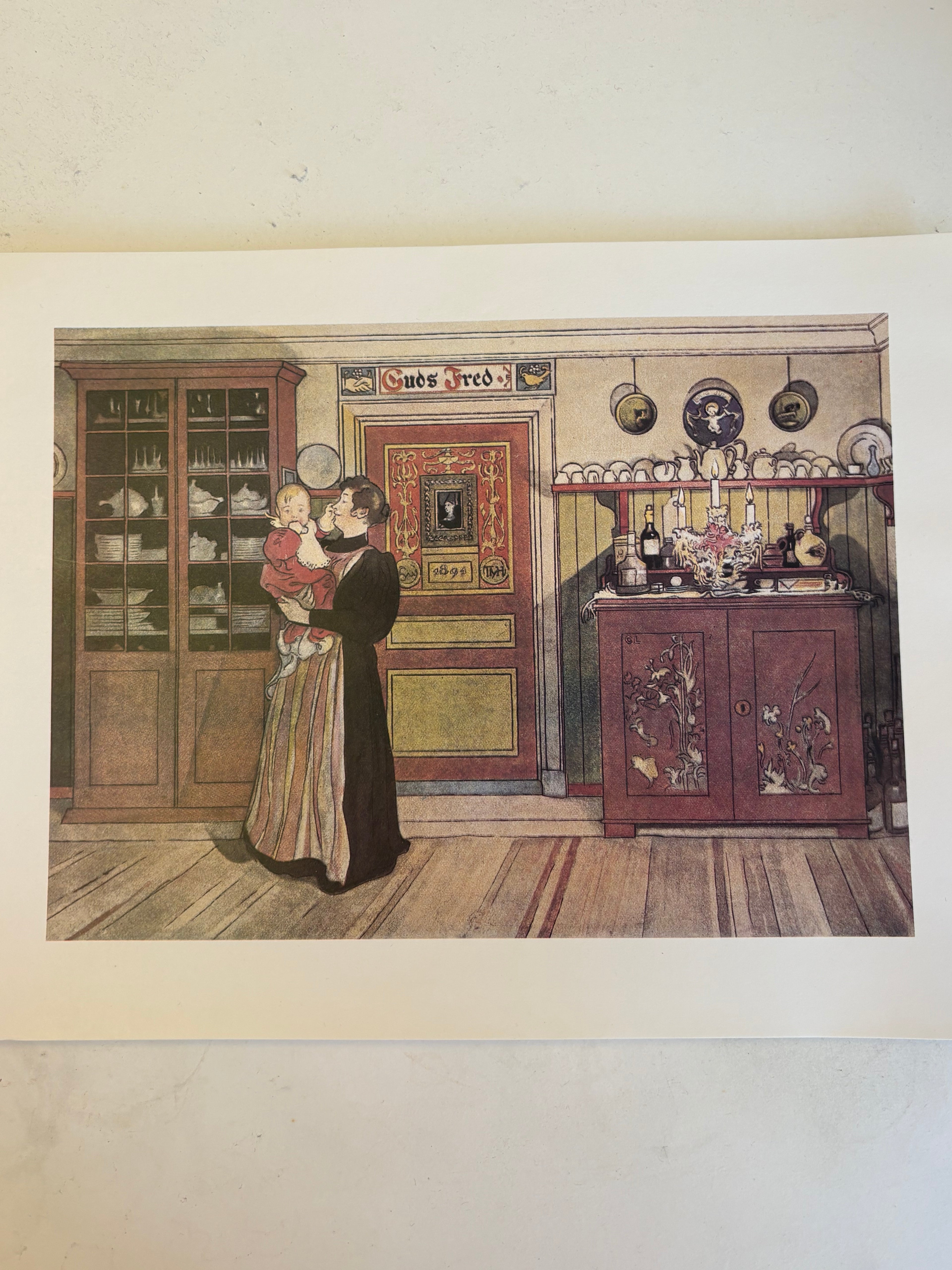 Fyra st vackra reproduktioner utav Carl Larsons verk.
