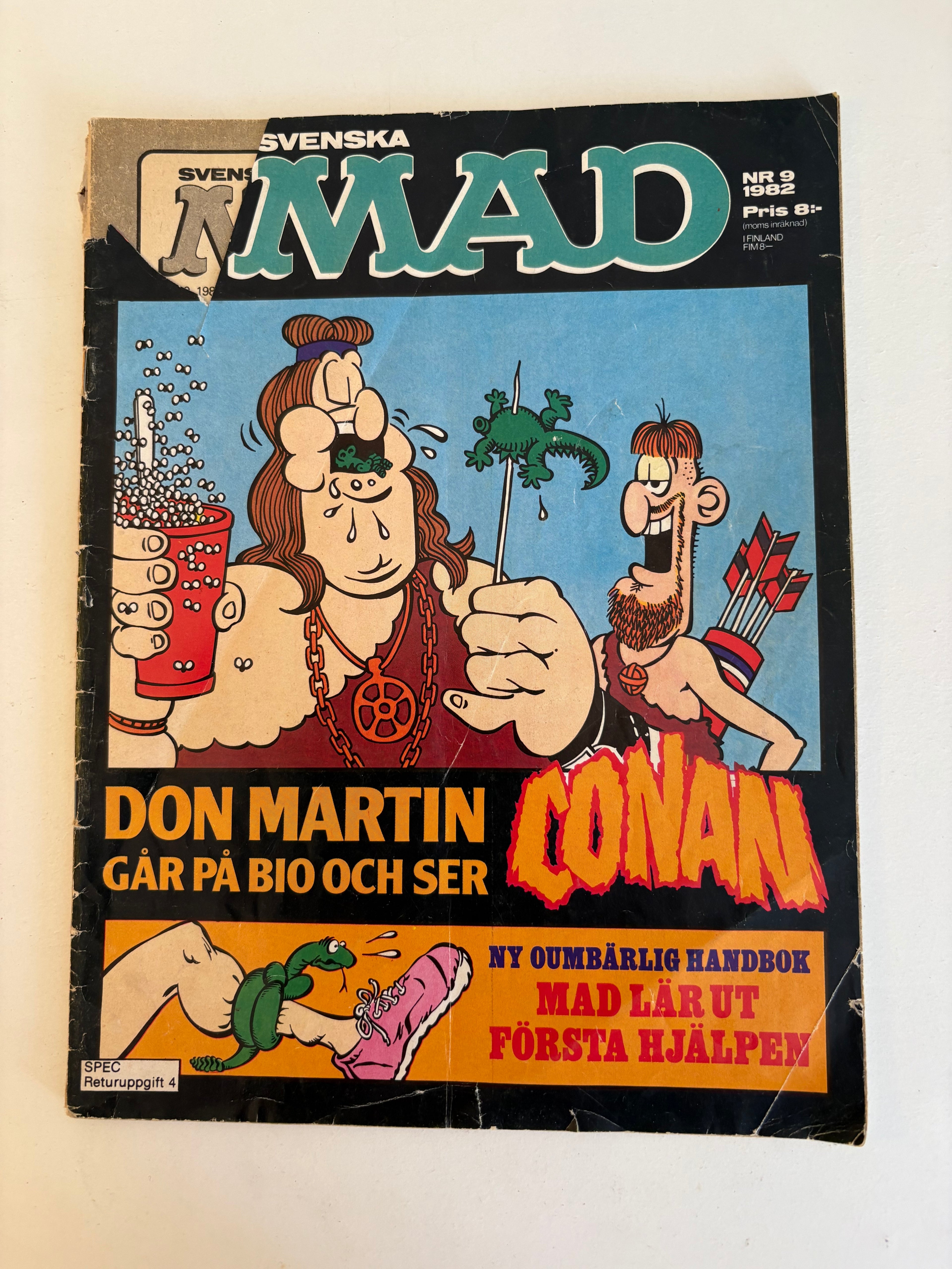 Tio st vintage seriealbum av Svenska MAD.