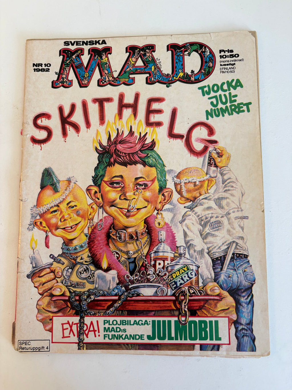 Tio st vintage seriealbum av Svenska MAD.