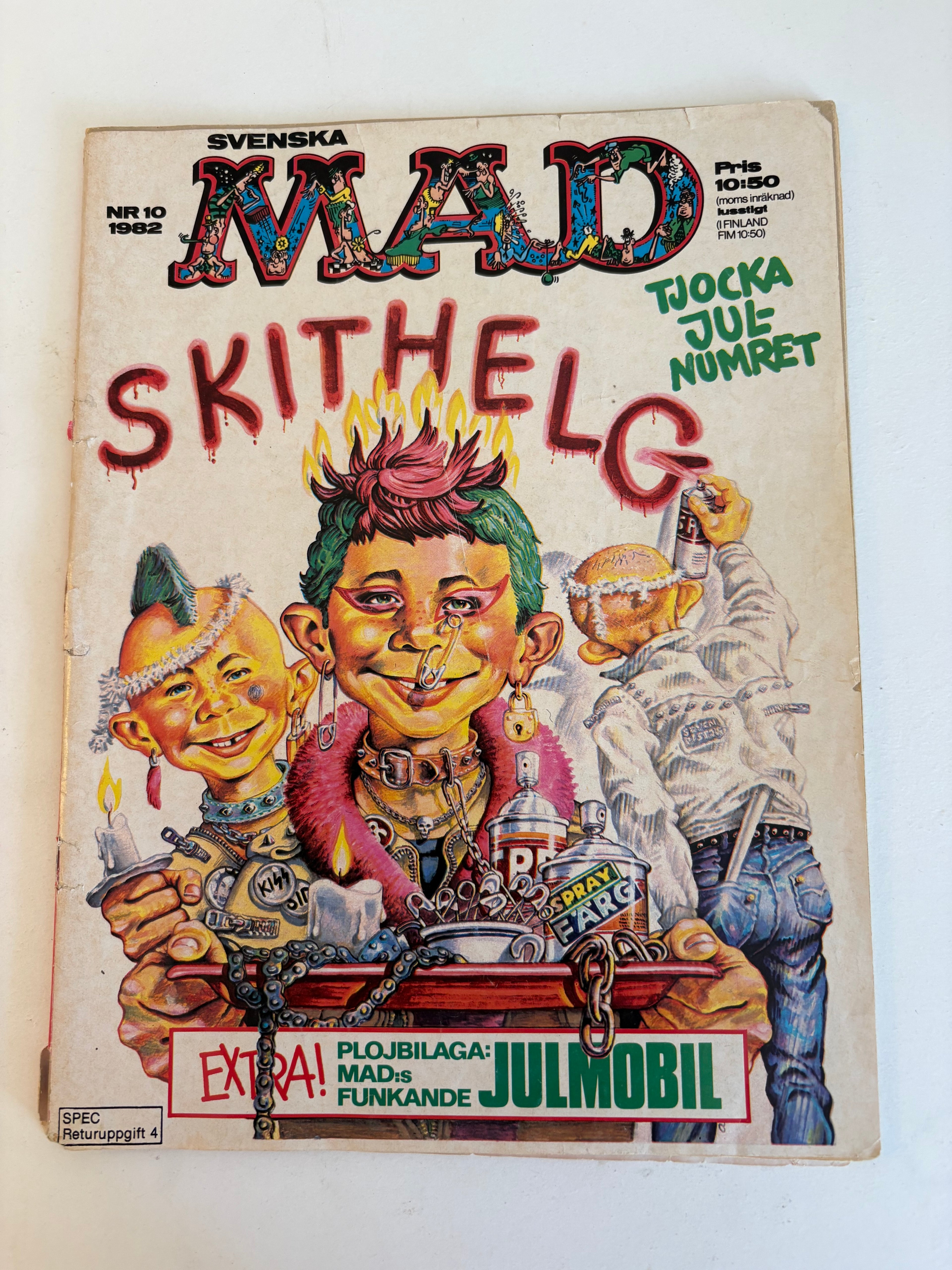 Tio st vintage seriealbum av Svenska MAD.