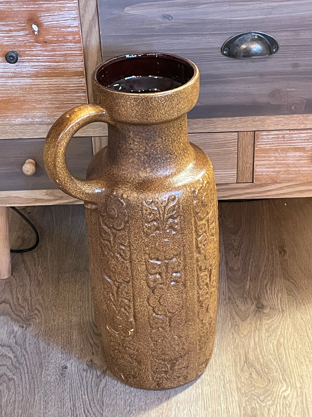 Fin vintage bords vas / kruka 1970 tal från West Germany Keramik.