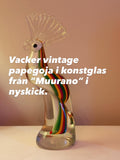 Vacker vintage glaskonst från Muurano glas i Venedig i nyskick.