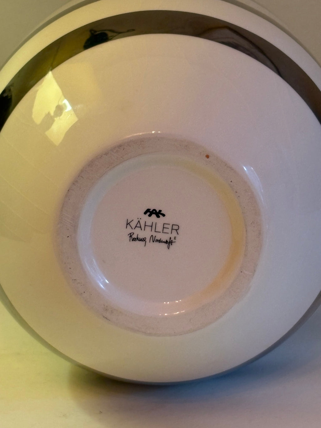 Vacker vintage ” Kähler” vas Reckweg & Nordentoft signatur HAK i fint skick.