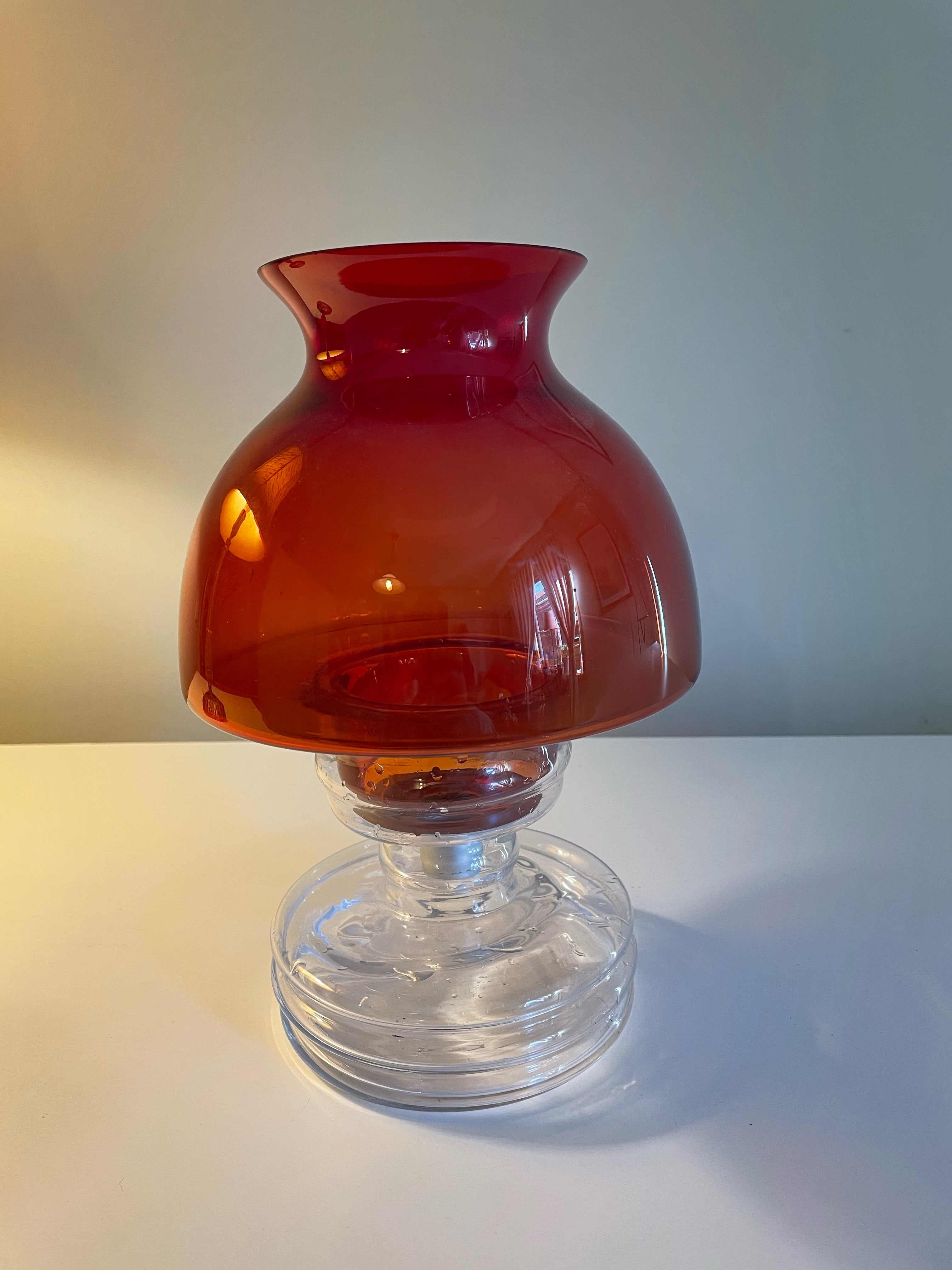 Vackra vintage lyktan Apollo från Rihimähen lasi från 1960.