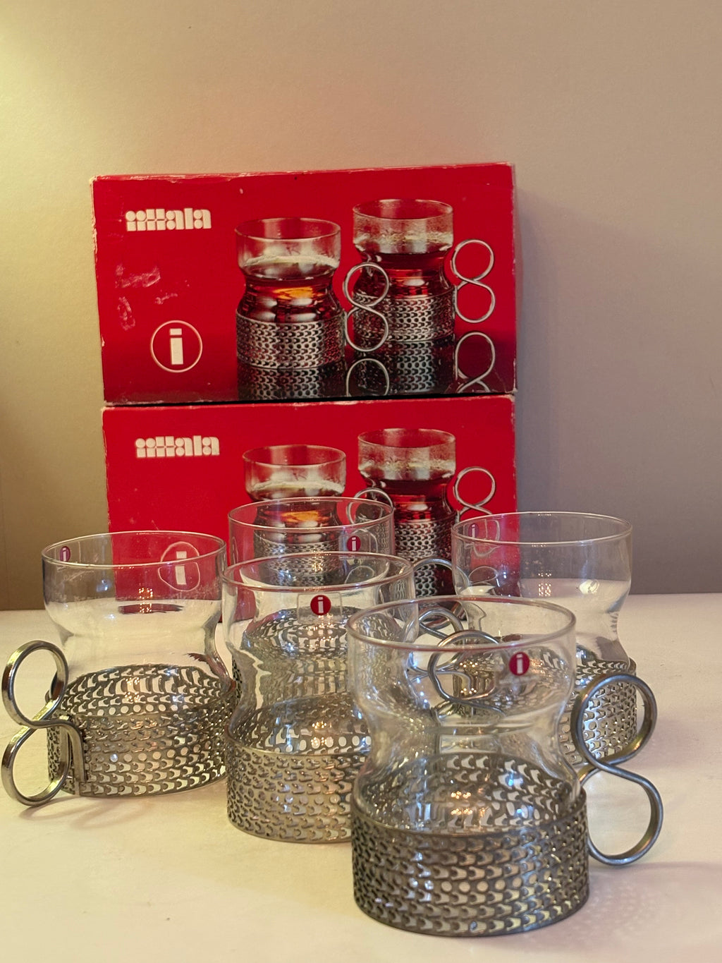 Vackra vintage glas från Iittala ” TSAIIKA” Design utav Timo Sarpaneva 1950/60 tal.
