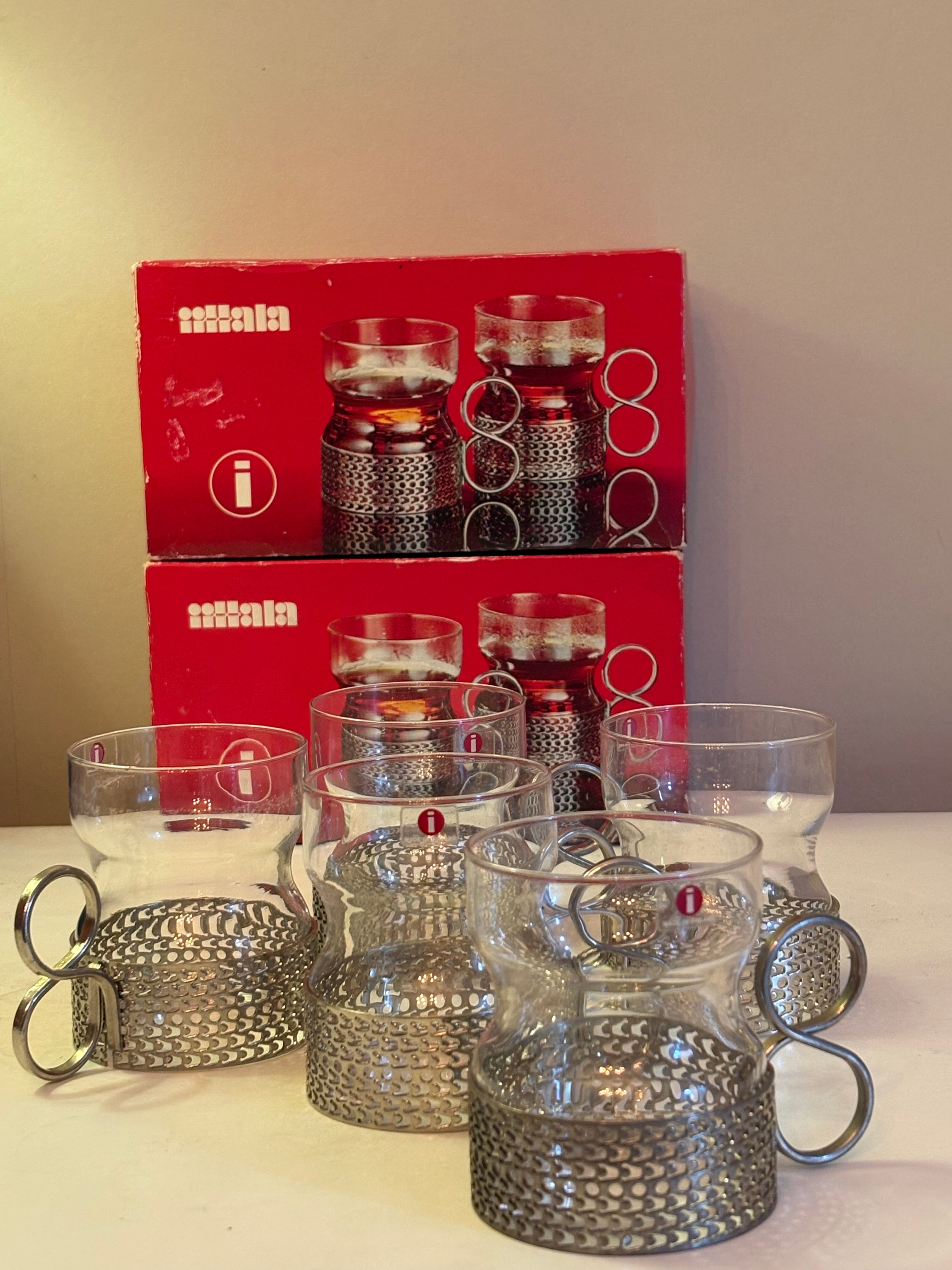 Vackra vintage glas från Iittala ” TSAIIKA” Design utav Timo Sarpaneva 1950/60 tal.
