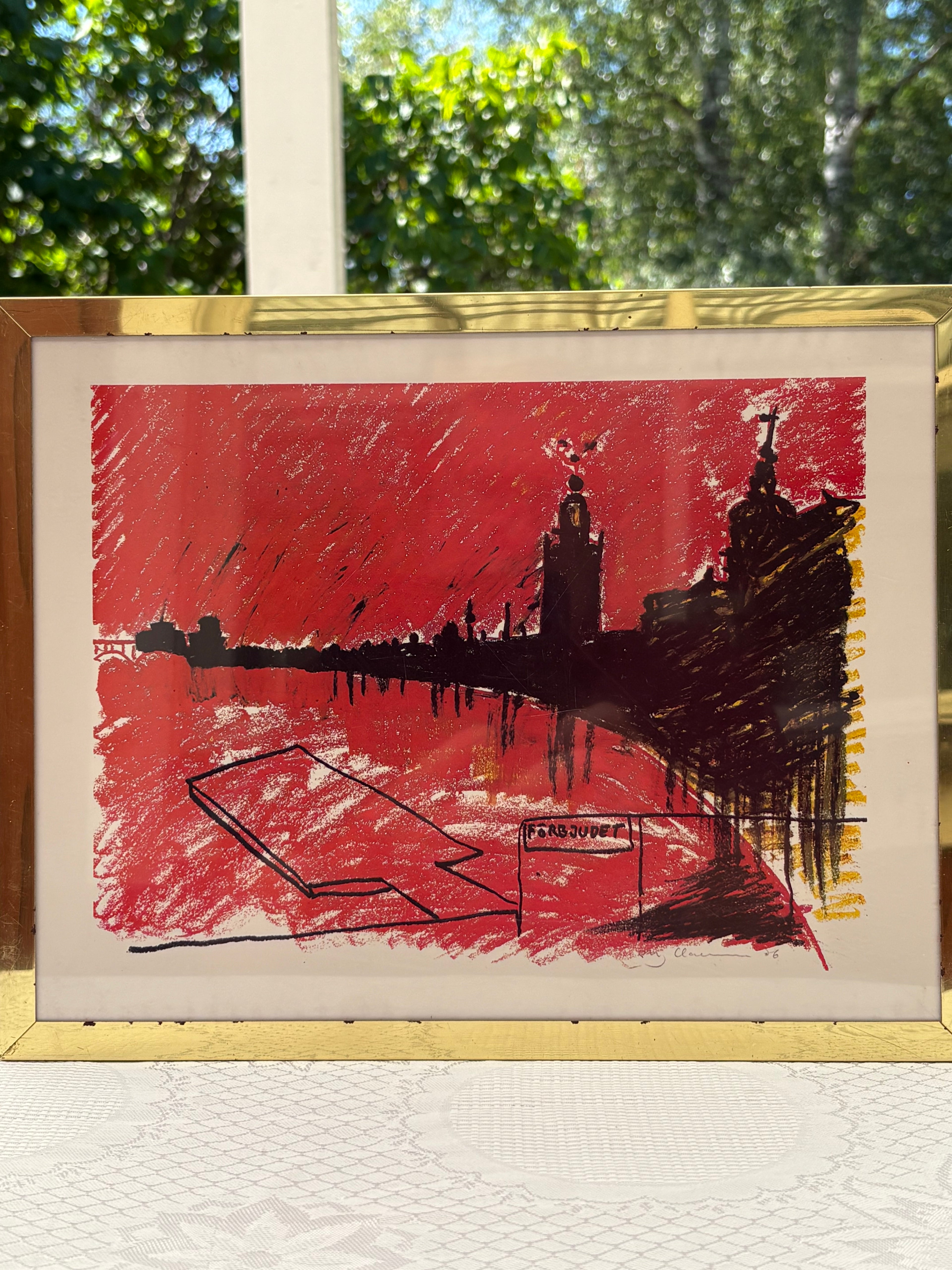 Fyra st vackra grafiska blad med fina motiv från Stockholm i nyskick.