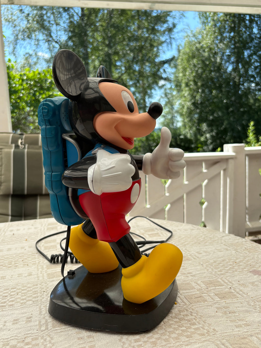Retro telefon 1980 tal. Micky Maus från TYCO. 1980 talets mest eftertraktade Disney telefon i fint skick.