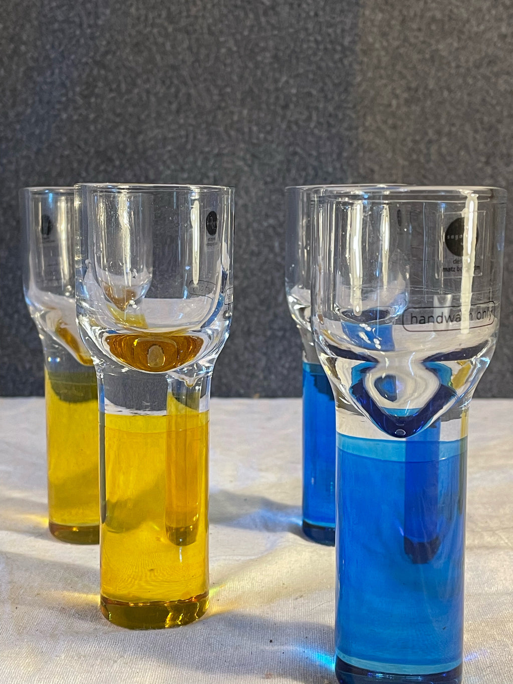 Vackra snapsglas från Sagaform, designade utav Matz Borgström.
