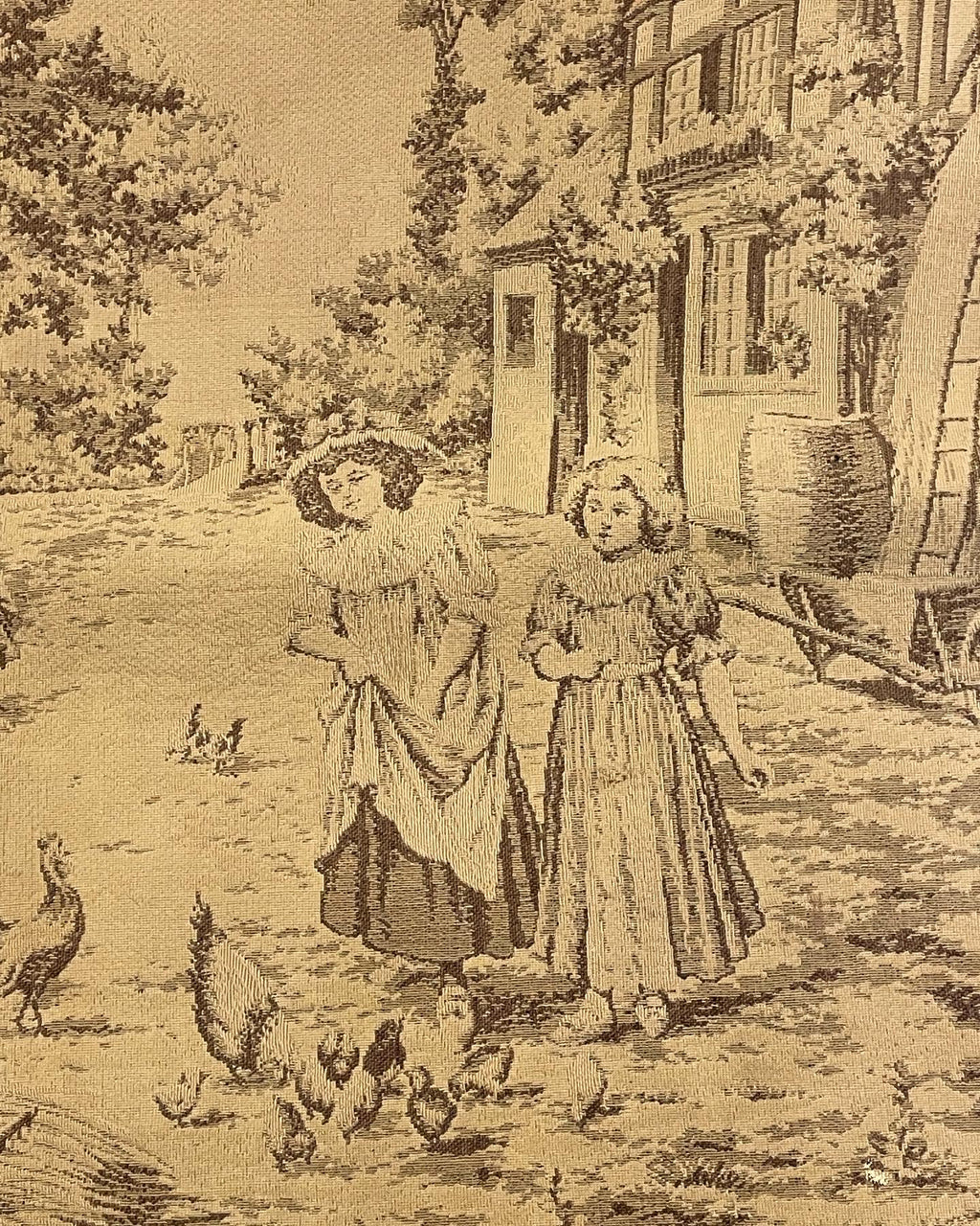 Vacker antik vepa 1800 tal föreställande ett skördemotiv.