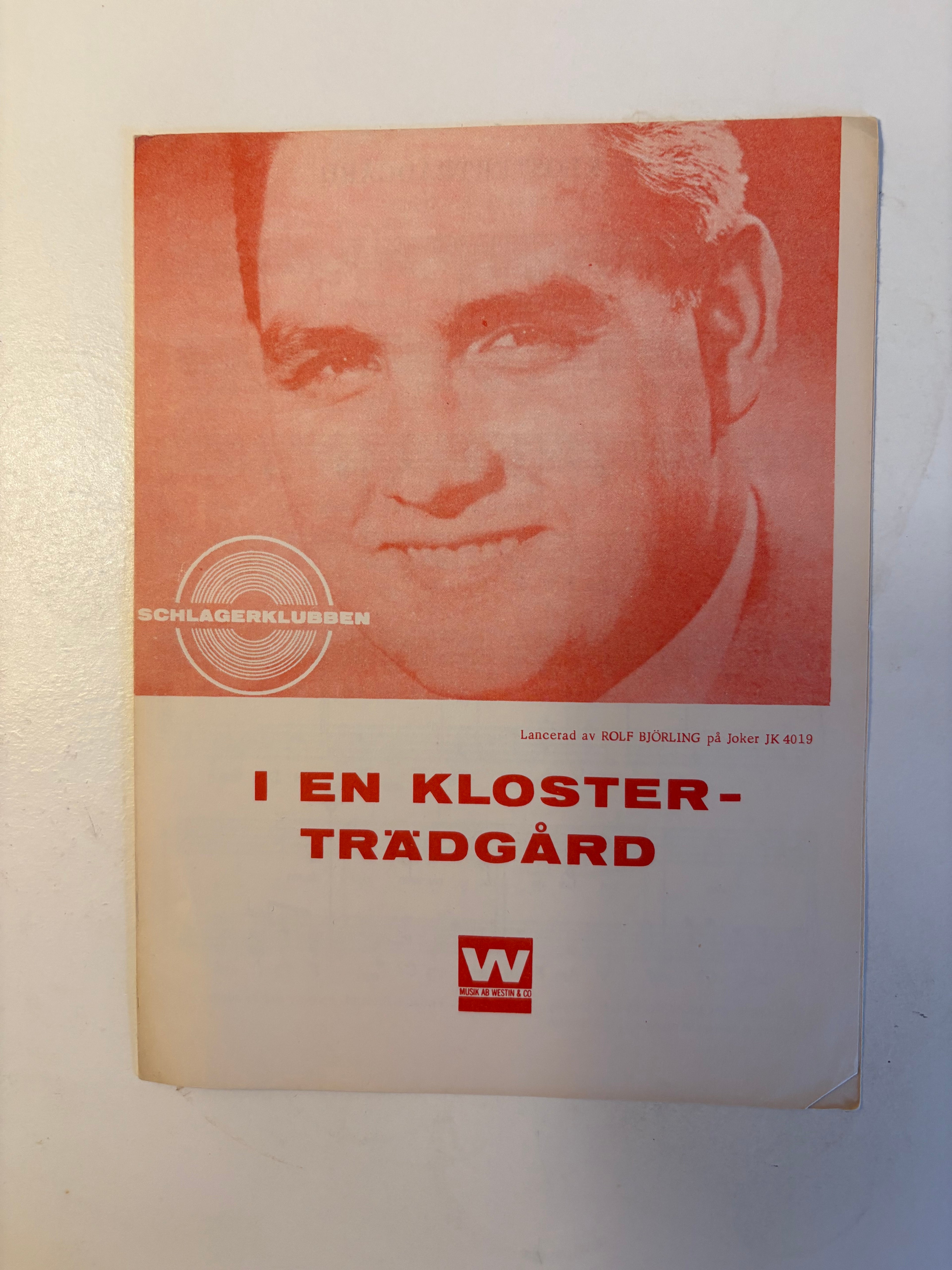 Vintage nothäften från Schlager klubben i fint skick.