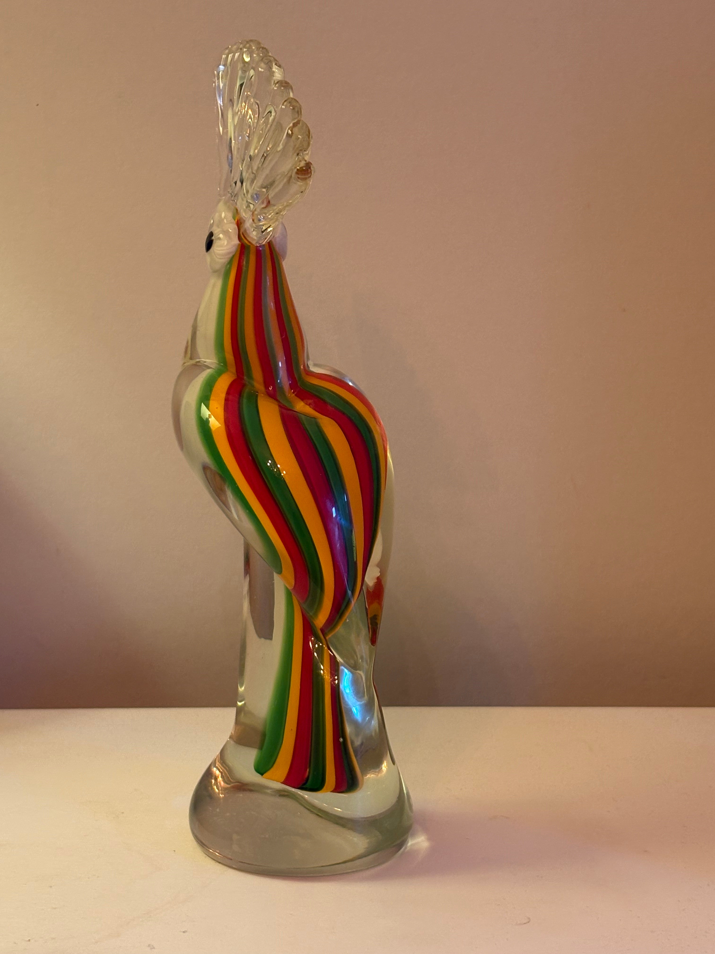Vacker vintage glaskonst från Muurano glas i Venedig i nyskick.