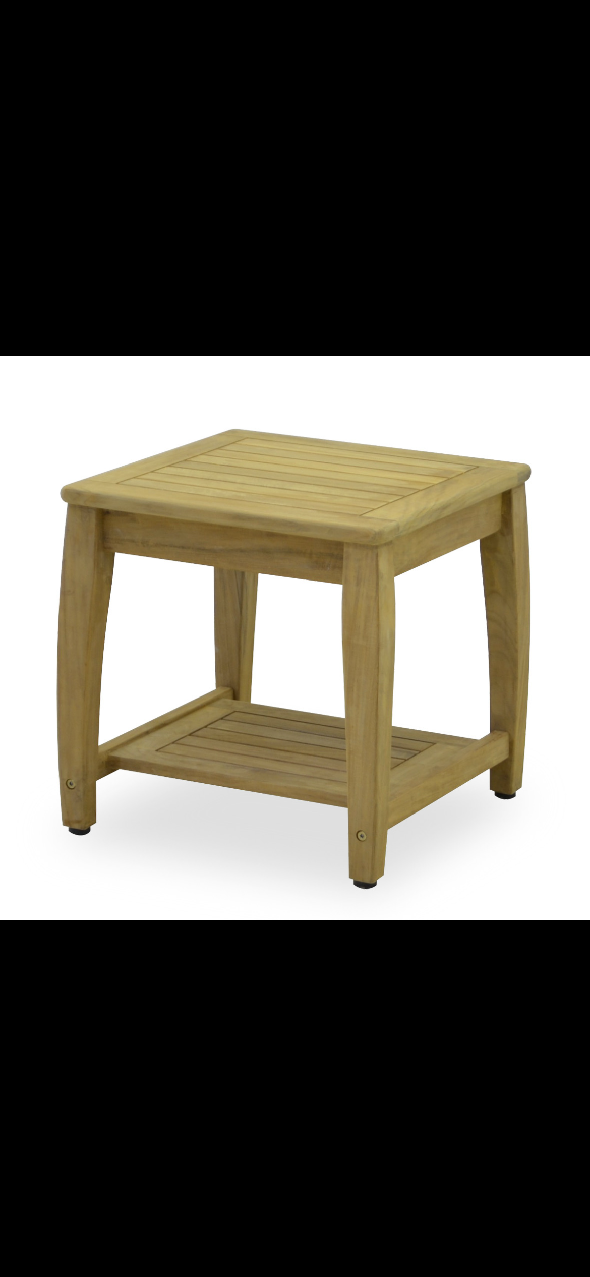 Nyproducerat vackert sidobord i teak.