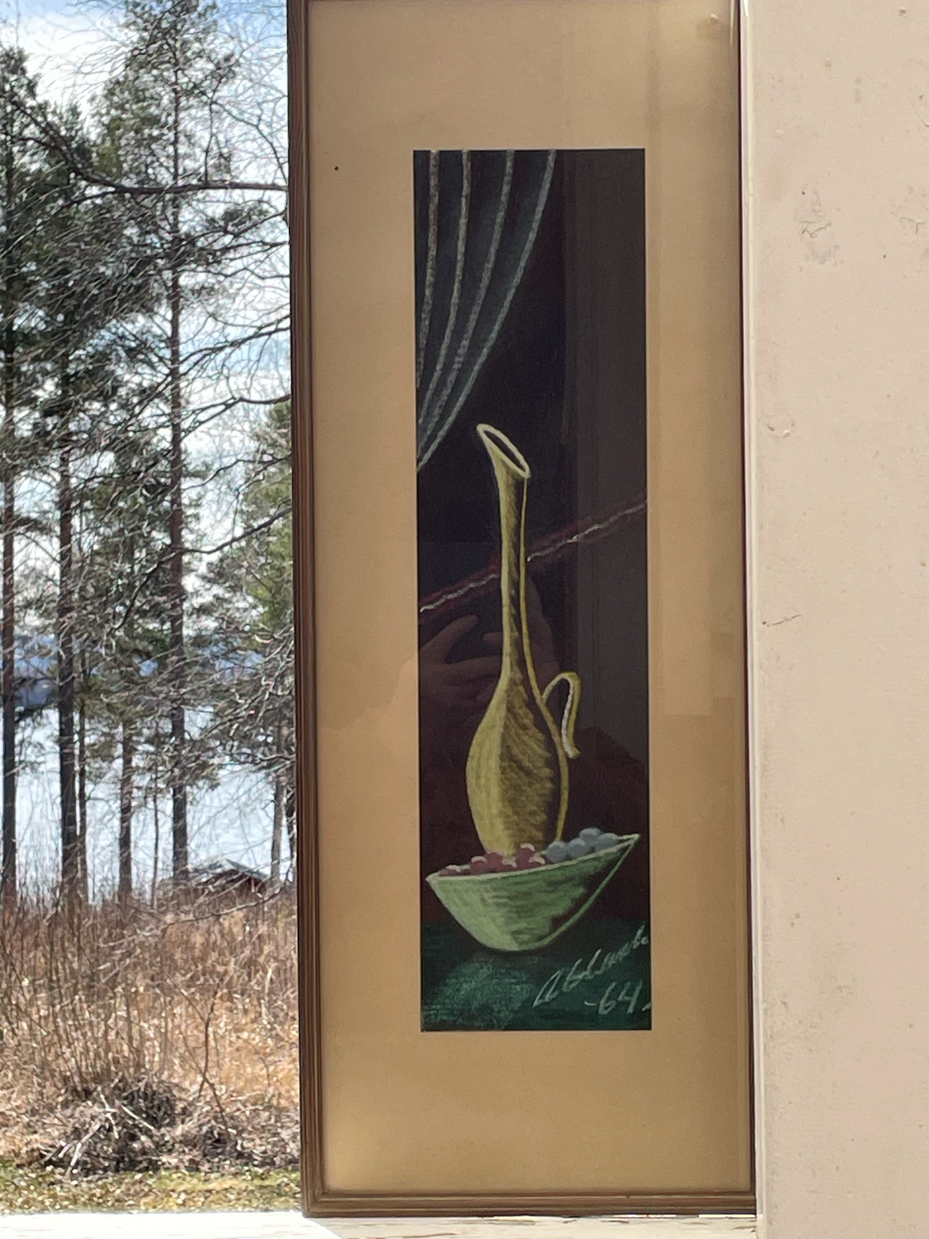 Fin stilleben 1960/70 tal, är signerad men svårtydd.