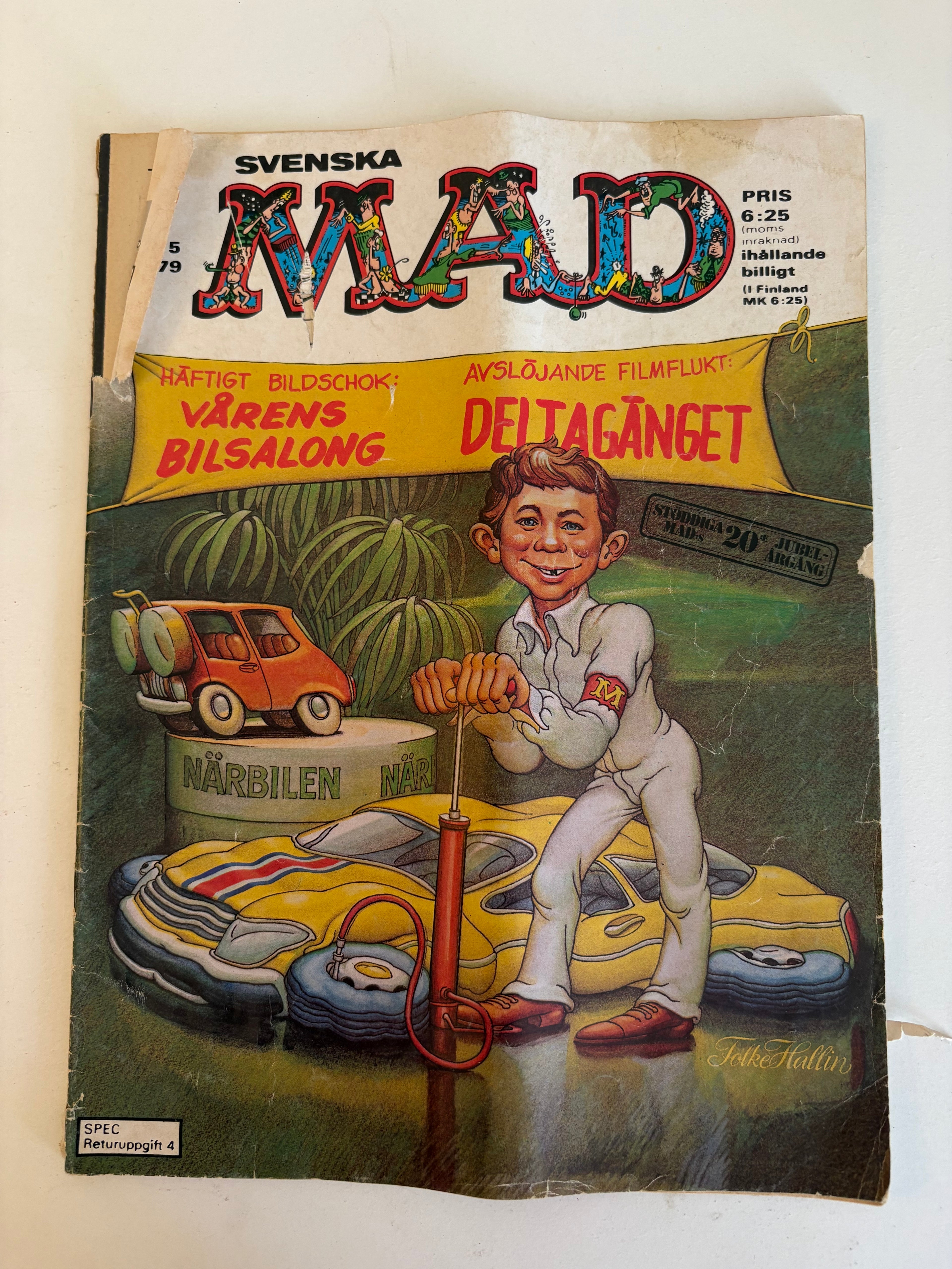 Tio st vintage seriealbum av Svenska MAD.
