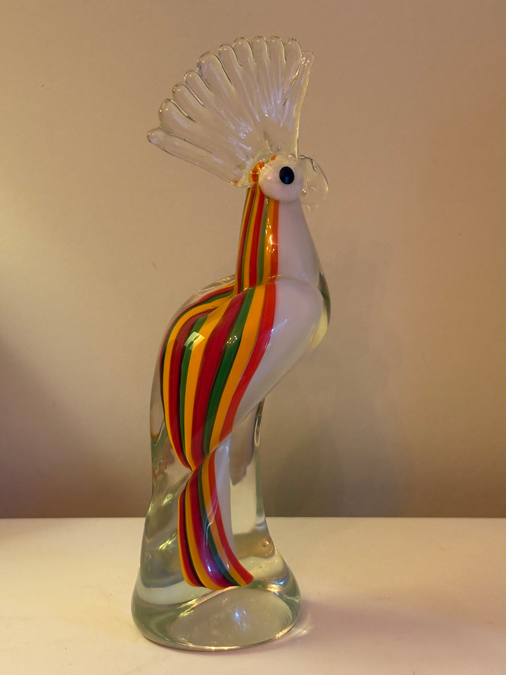 Vacker vintage glaskonst från Muurano glas i Venedig i nyskick.