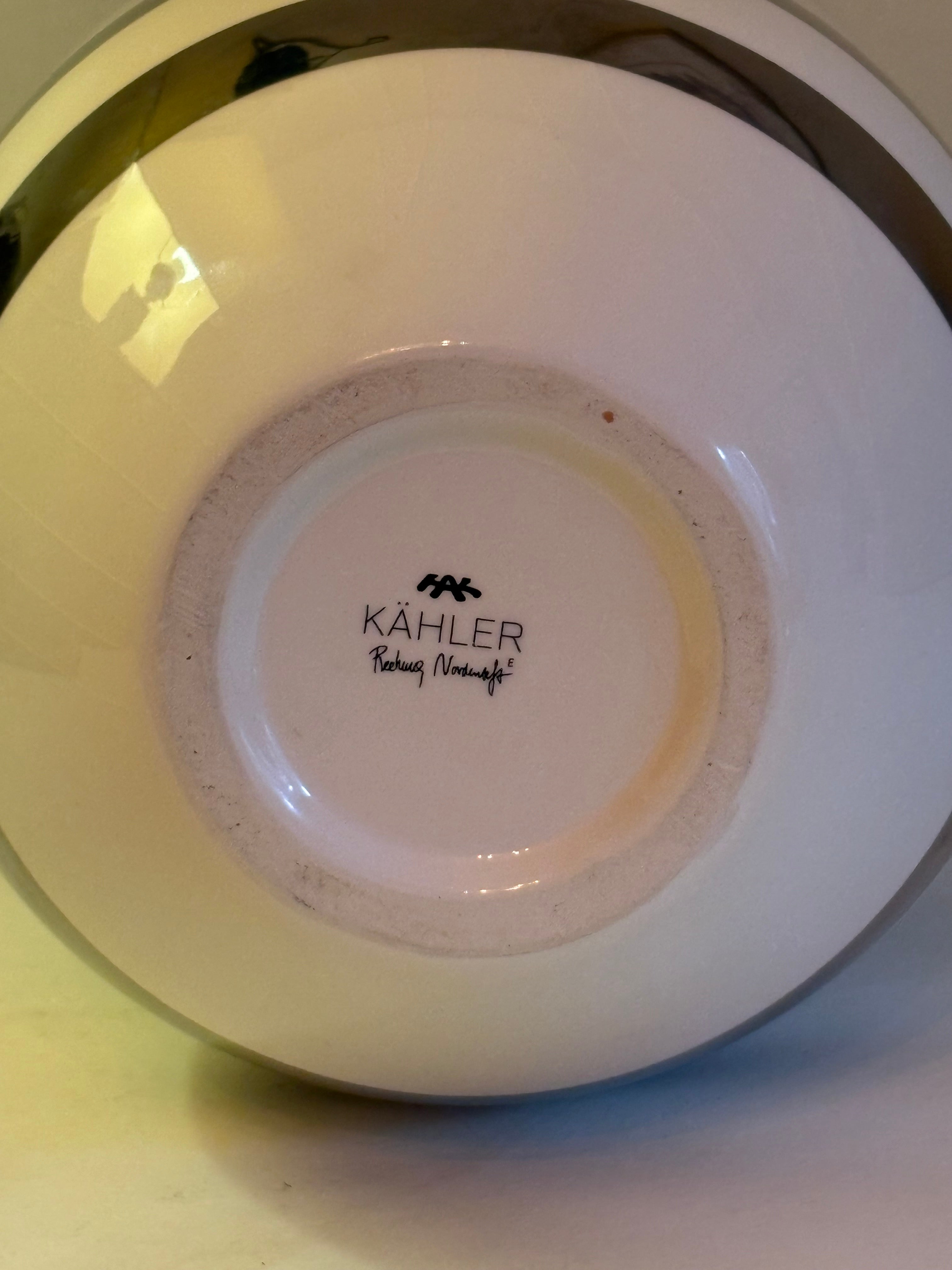 Vacker vintage ” Kähler” vas Reckweg & Nordentoft signatur HAK i fint skick.