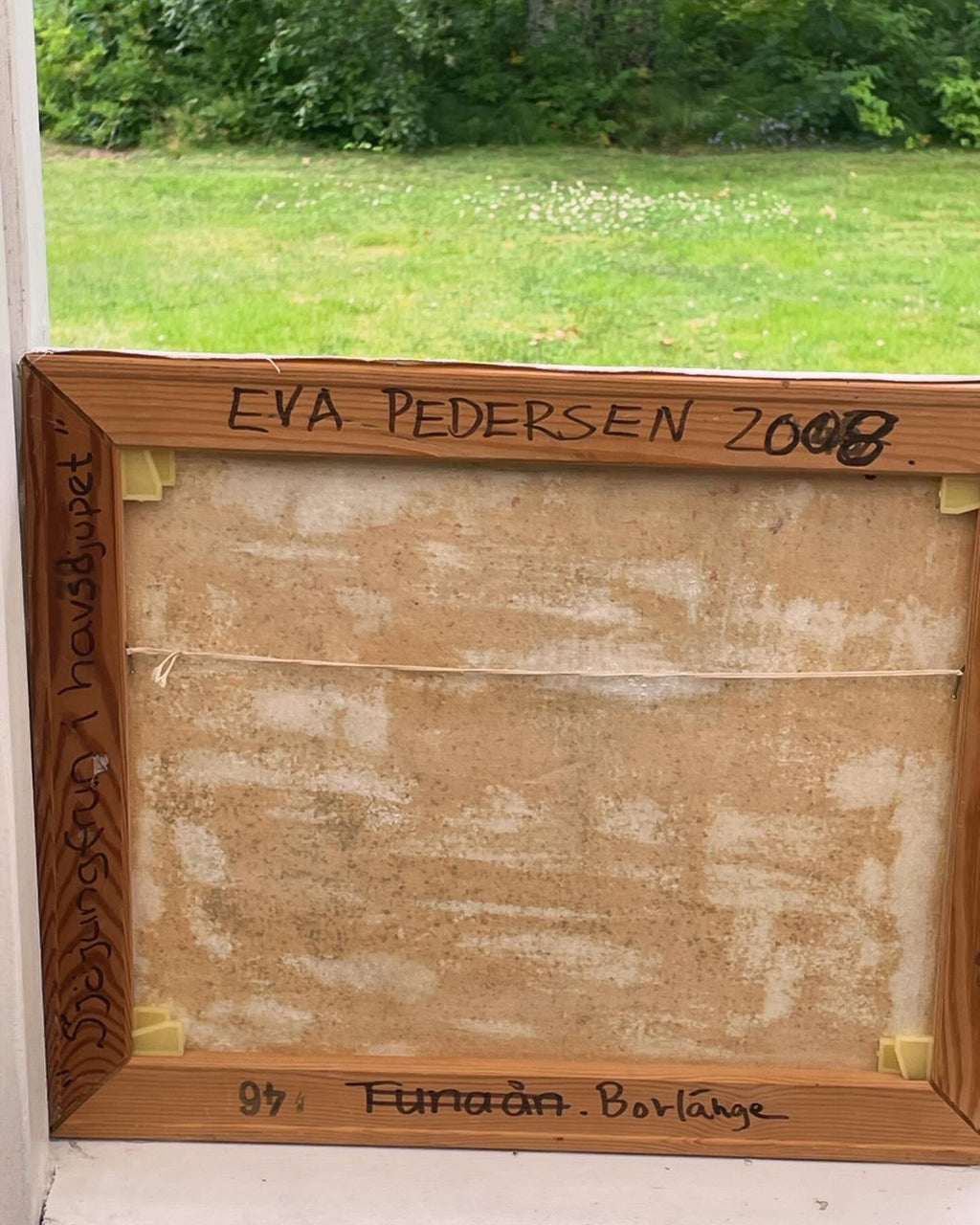 Fin oljemålning utav Dala konstnären Eva Pedersen från Borlänge.