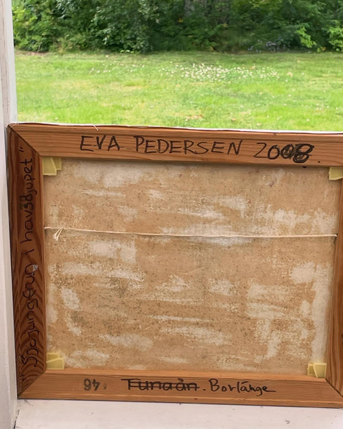Fin oljemålning utav Dala konstnären Eva Pedersen från Borlänge.