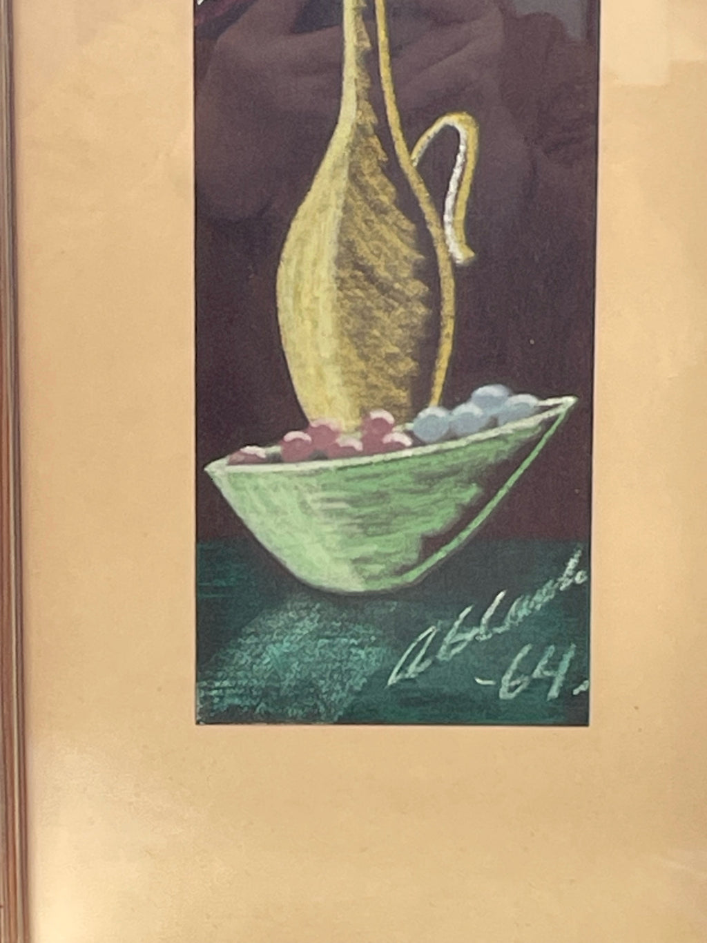 Fin stilleben 1960/70 tal, är signerad men svårtydd.