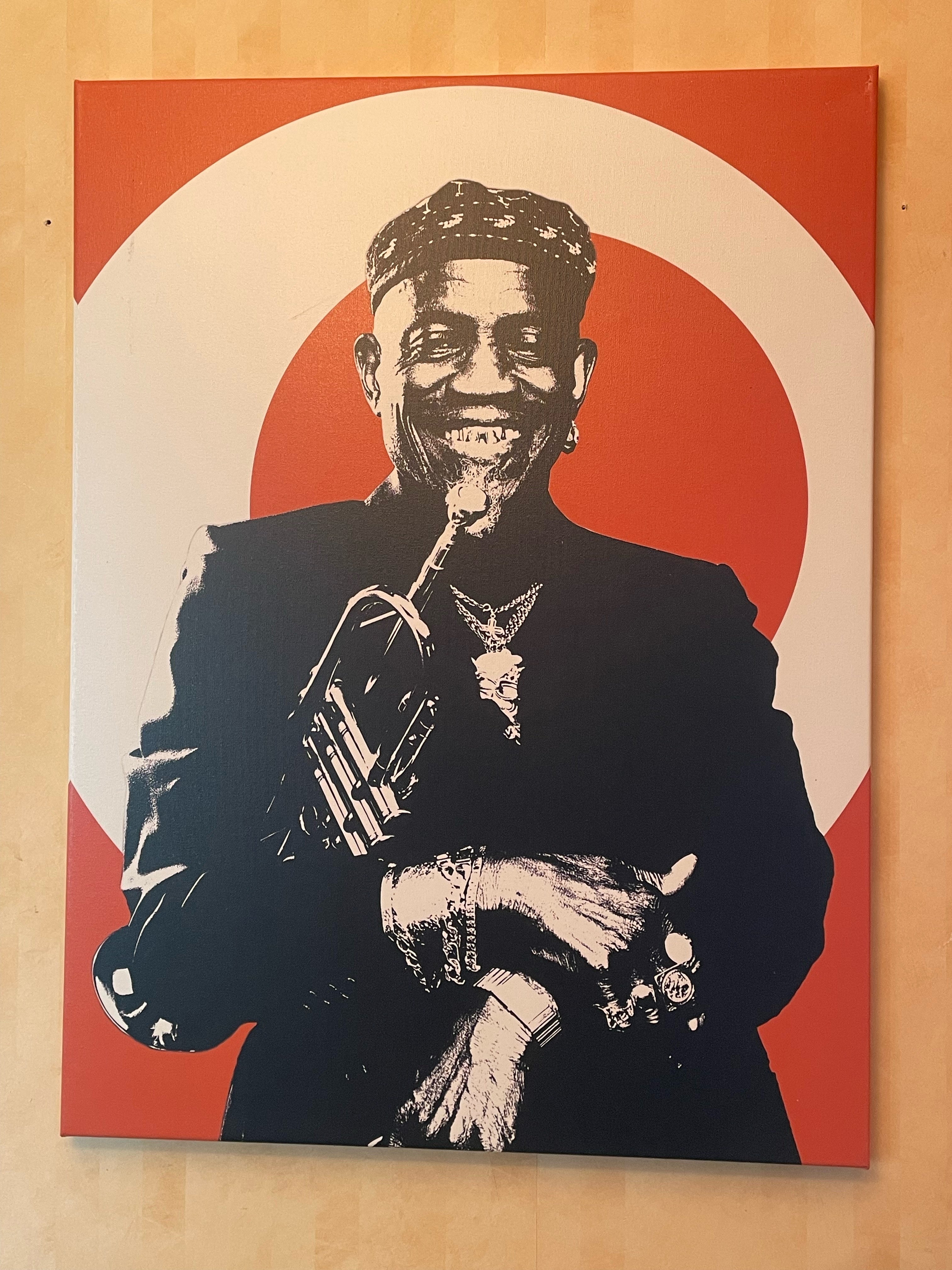 Två st fina canvas tavlor med musiktema i fint skick.