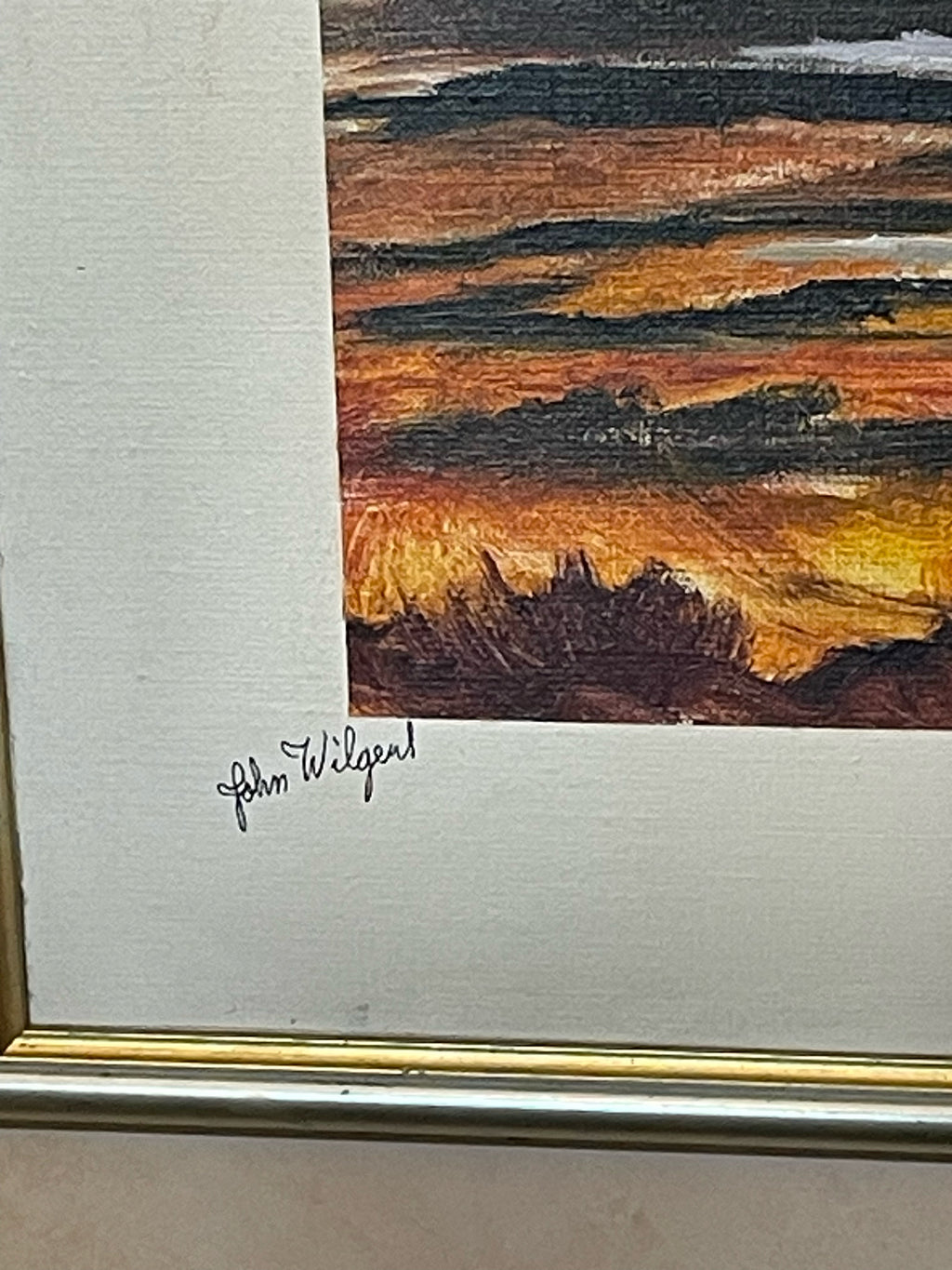 Två st vackra tavlor med fina naturmotiv från konstnären John Wigert.