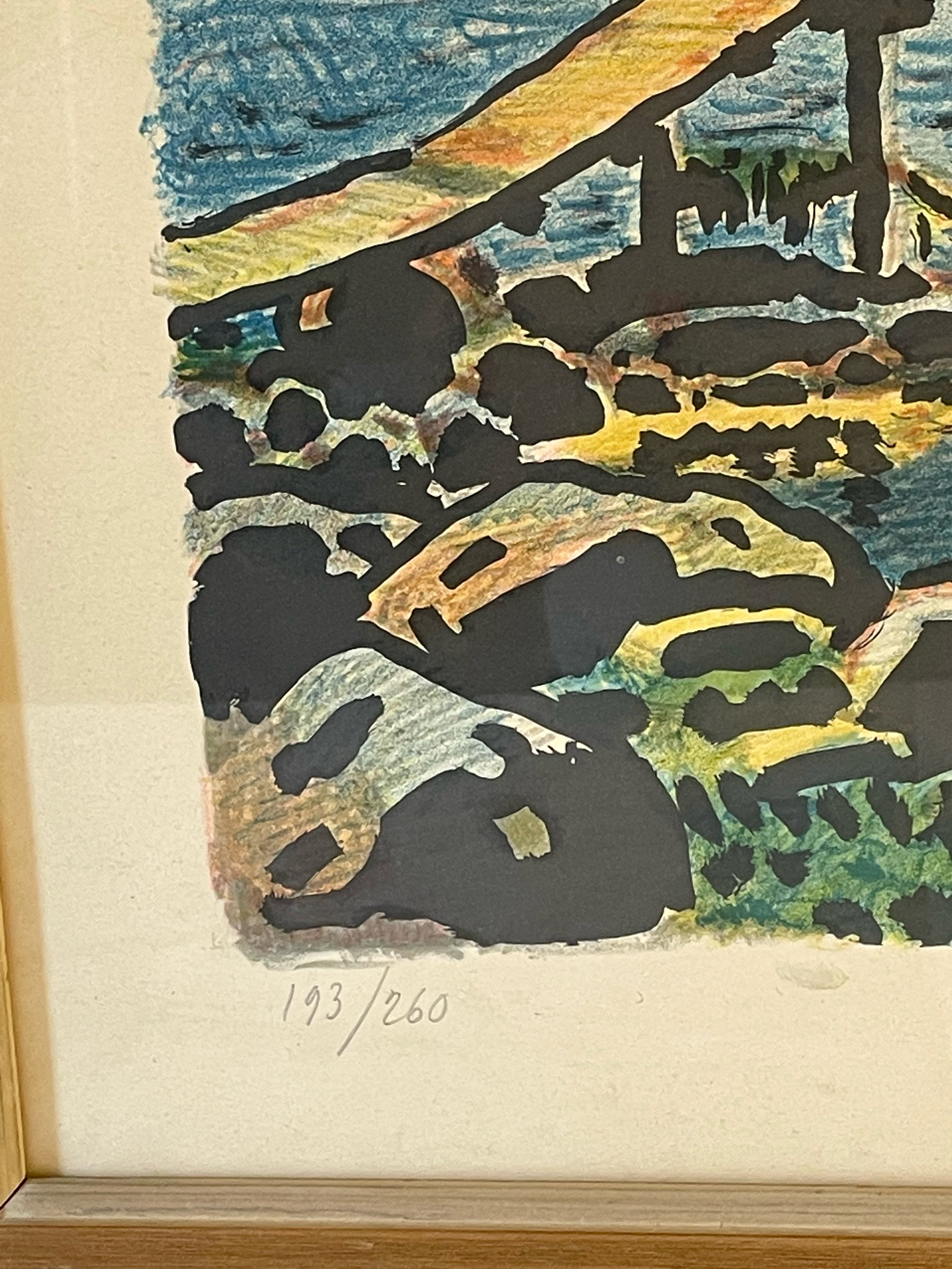 Fin litografi utav konstnären Folke Persson.