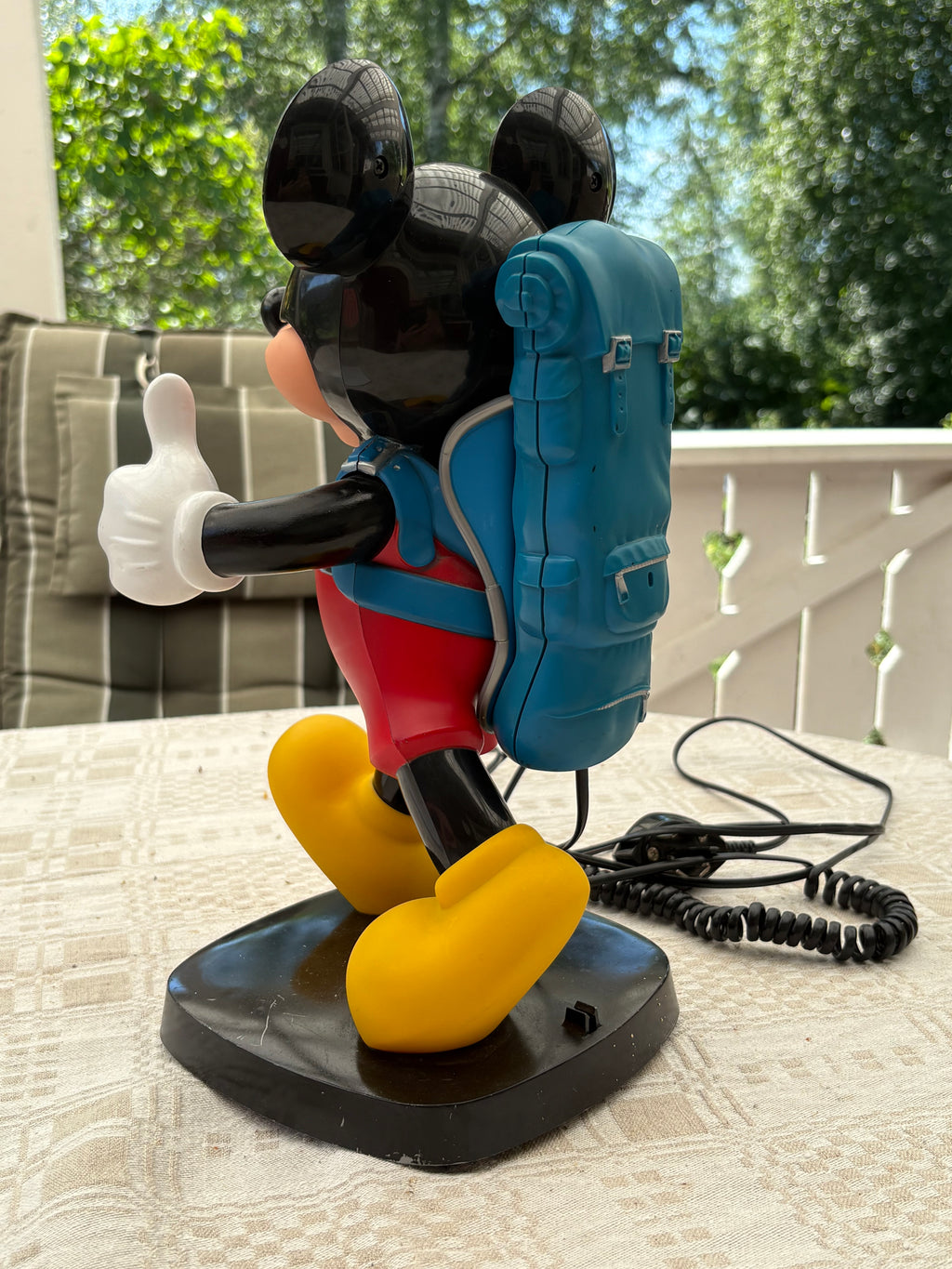 Retro telefon 1980 tal. Micky Maus från TYCO. 1980 talets mest eftertraktade Disney telefon i fint skick.