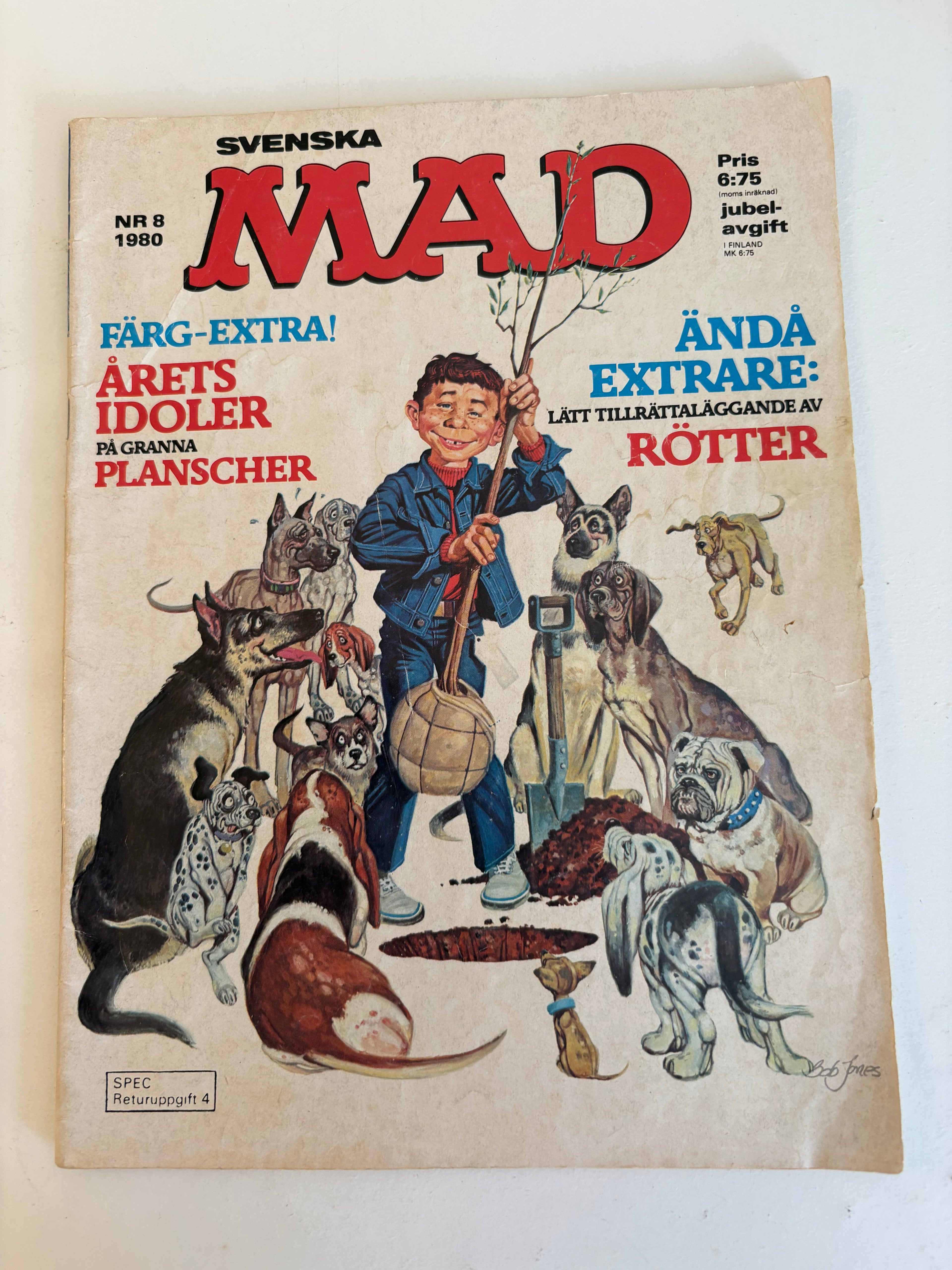 Tio st vintage seriealbum av Svenska MAD.