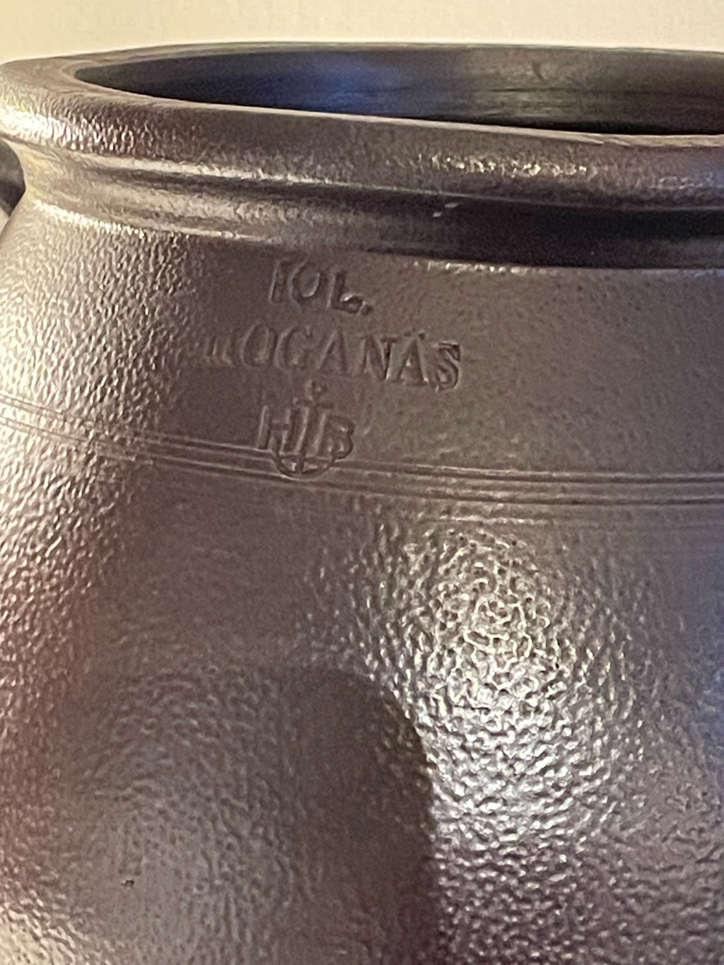 Fin 10 l kruka i stengods från Höganäs i nyskick.