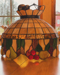 Stor vintage Tiffany taklampa 1950/60 tal , diameter 50 cm +