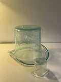 Två st vintage glashattar från Strömbergsbro glasfabrik i nyskick.