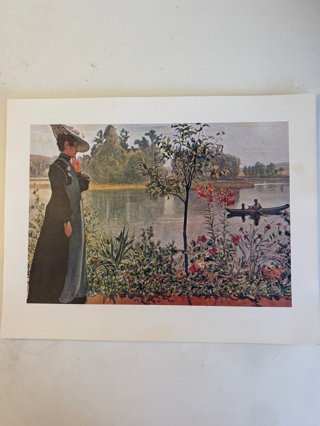 Fyra st vackra reproduktioner utav Carl Larsons verk.