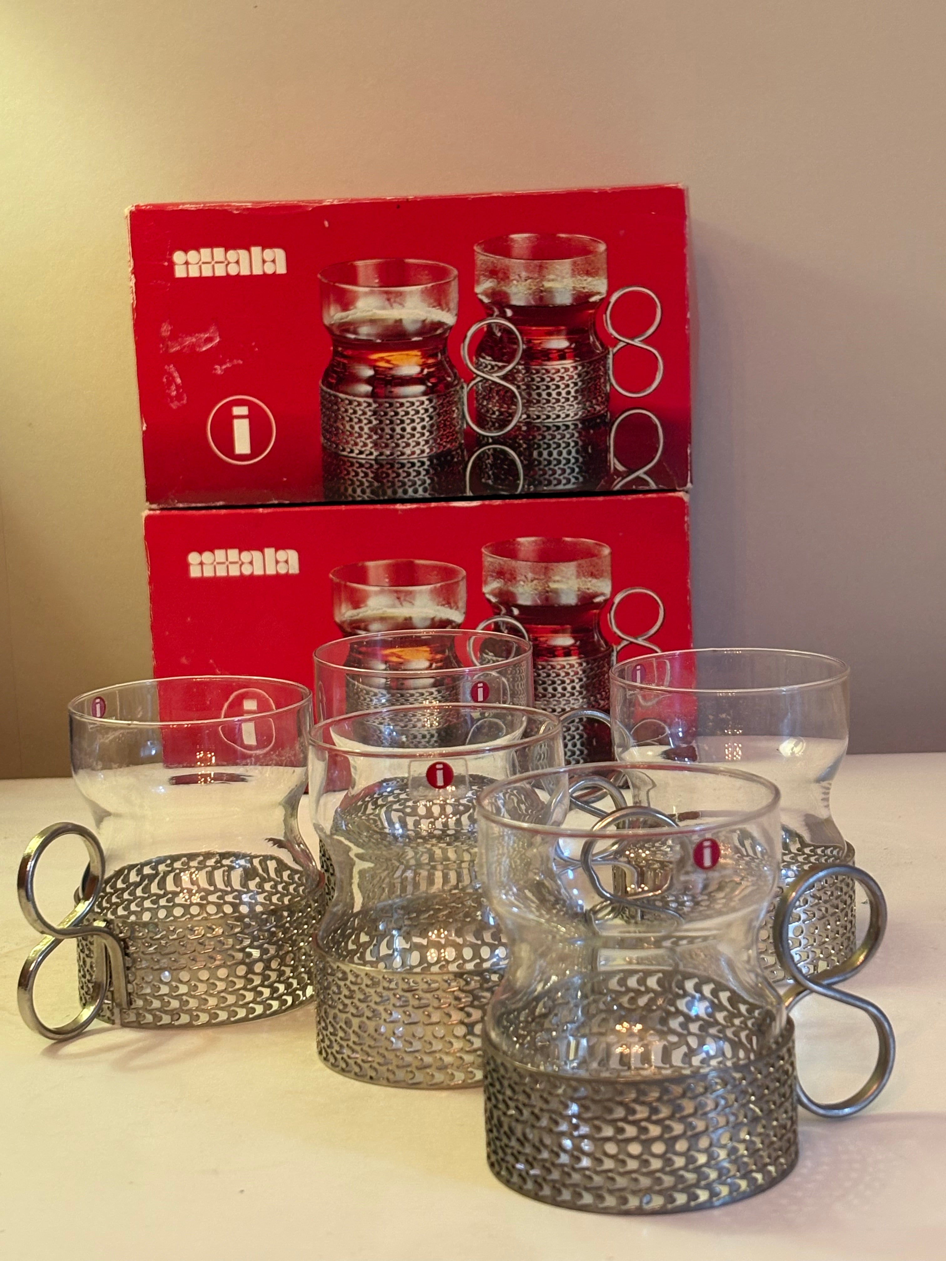 Vackra vintage glas från Iittala ” TSAIIKA” Design utav Timo Sarpaneva 1950/60 tal.