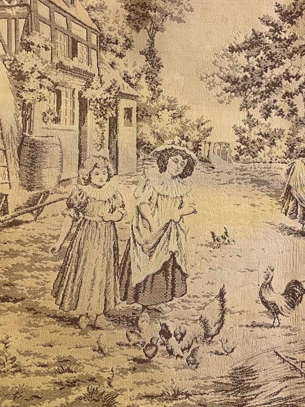 Vacker antik vepa 1800 tal föreställande ett skördemotiv.
