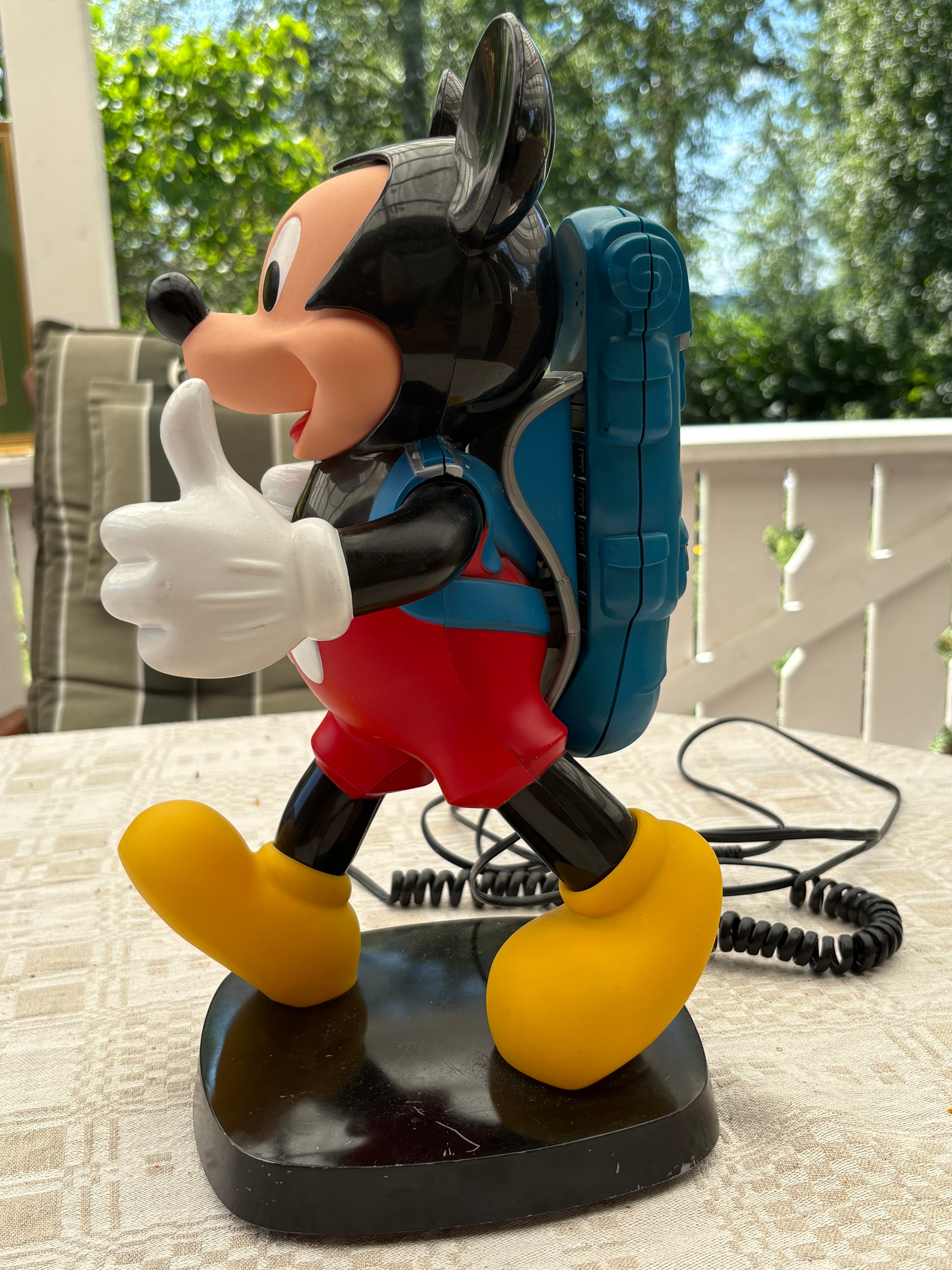 Retro telefon 1980 tal. Micky Maus från TYCO. 1980 talets mest eftertraktade Disney telefon i fint skick.