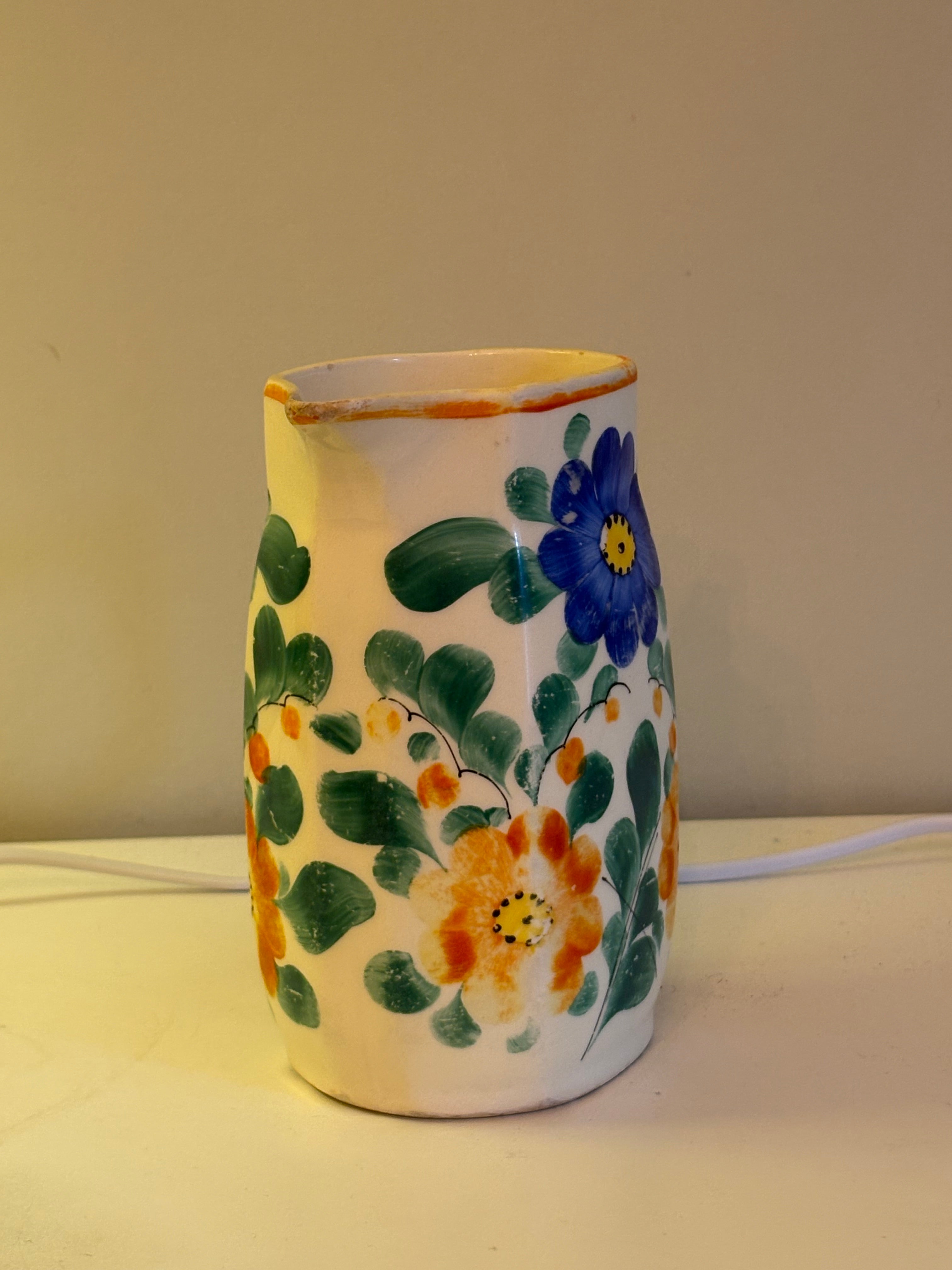 Vacker vintage tillbringare i keramik 1950 tal.
