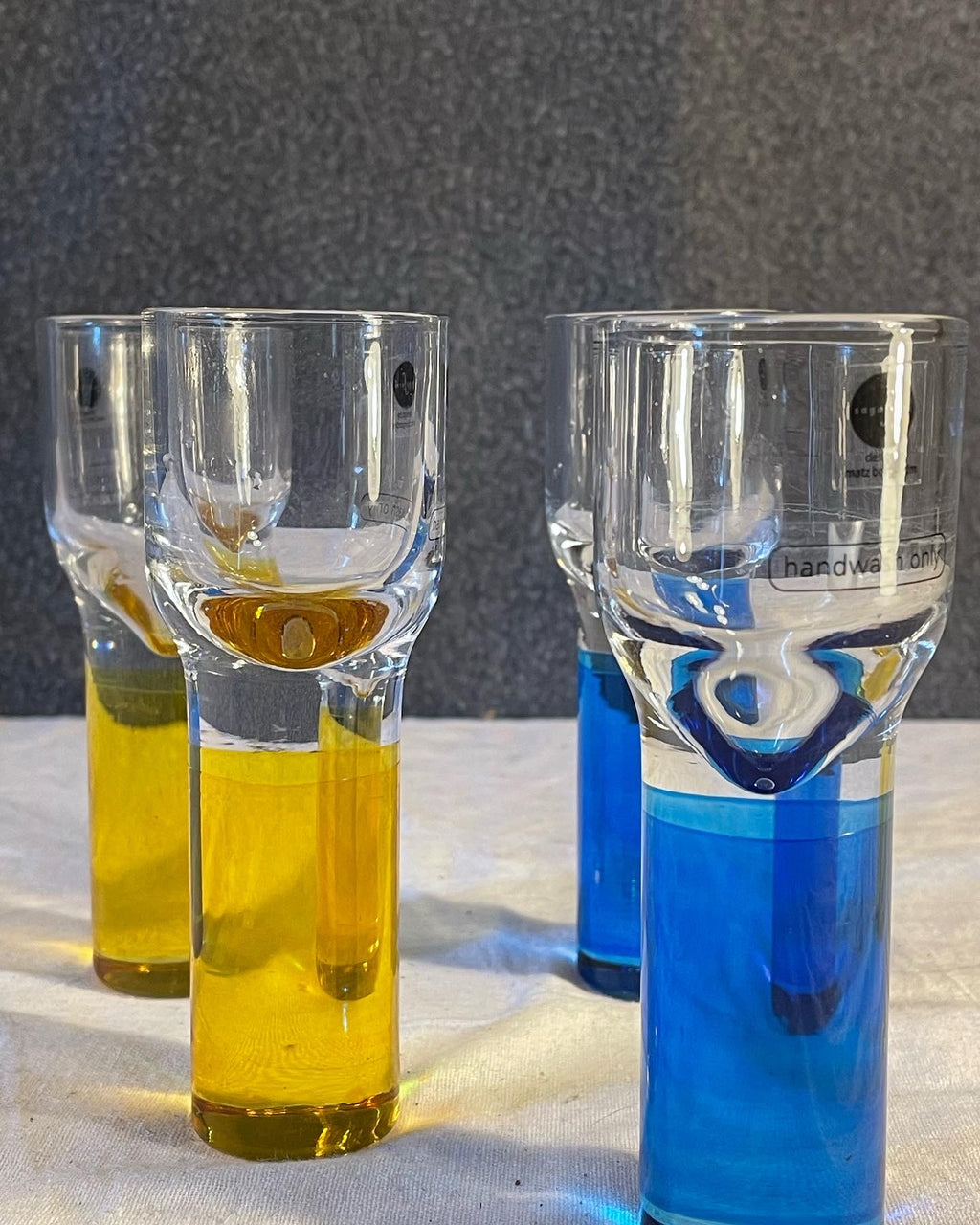 Vackra snapsglas från Sagaform, designade utav Matz Borgström.